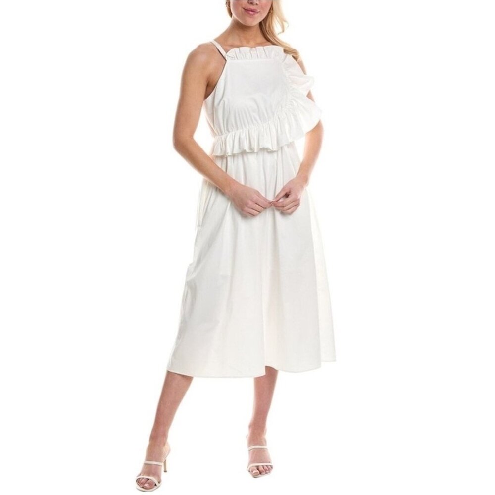 Crosby By Mollie Burch Genevieve Midi Dress Women's White Size S